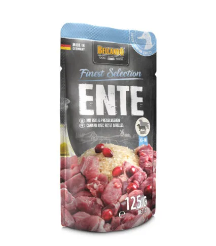 Belcando Duck With Rice & Lingonberry 125 გრ