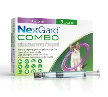 NEXGARD - კომბო კატის S - 2,5 კგ-მდე