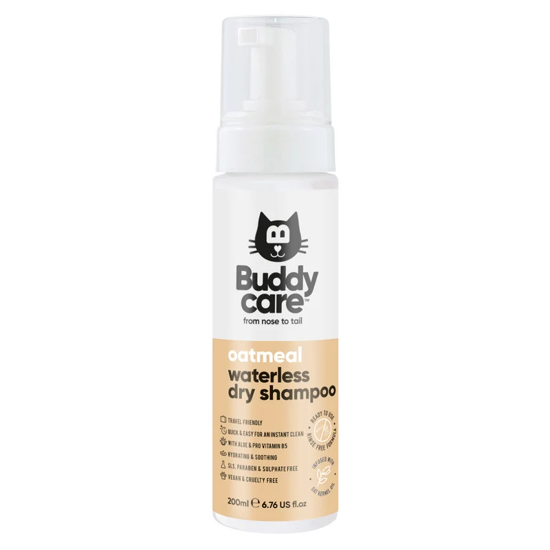Buddycare - Oatmeal - მშრალი შამპუნი კატებისთვის 200მლ
